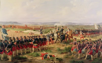 Schlacht bei Fontenoy, 11. Mai 1745: Franzosen und Alliierte stehen einander gegenüber